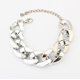thumbnail image 1 of Xiao Hua Pulsera de cuentas hecha a mano, adecuada tanto para hombres como para mujeres, con una pulsera de cadena gruesa simple y versátil (plata), 1 of 3