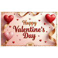 thumbnail image 1 of Happy Valentines Day Heart Themed Backdrop Decorations Photography Props Party Supplies Valentines Day Banner Romantic Valentines Day Decor Background, 1 of 4