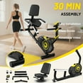 thumbnail image 3 of LNOW Recumbent Exercise Bike for Home Use,Quiet recumbent stationary bike for Adult Seniors,16 Magnetic Resistance, Adjustable Seat & Pulse Sensors, 3 of 11