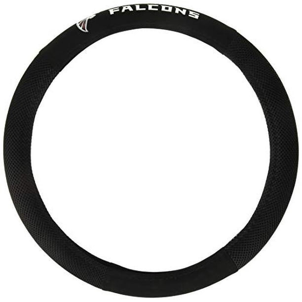 Cubierta de volante de gamuza sintética para automóvil NFL de Fremont Die, para Atlanta Falcons. Ajuste estándar; colores negro/ del equipo