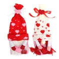 thumbnail image 1 of uds funda para botella de vino bolsa protectora reutilizable decoración de almacenamiento muñeco sin rostro regalo hecho a mano, 1 of 5