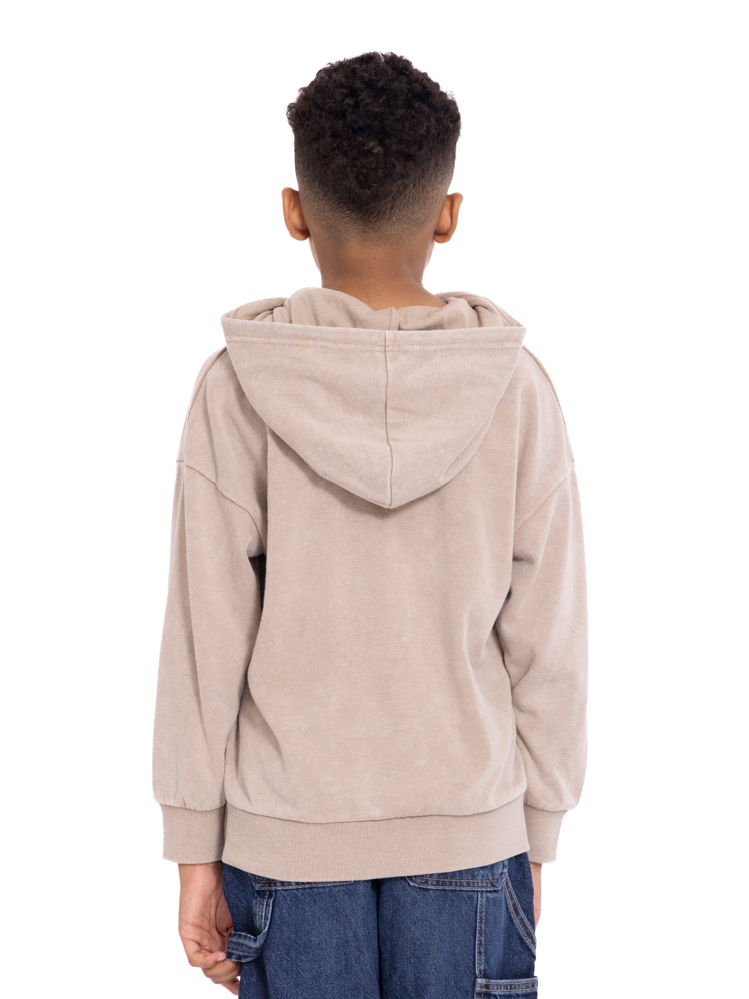 Stranger Things Boys Retro Graphic Long Sleeve Mineral Washed Hooded Sweatshirt, Sizes 4-18
