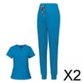 thumbnail image 1 of 2x Conjunto De Uniformes De Enfermería Para Quirófano Veterinario De Peluqueros De Mascotas, 1 of 10