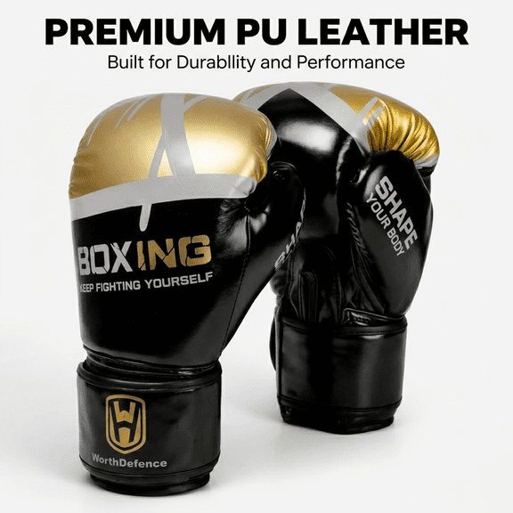 Gefolly Boxing Gloves for Men & Women, Kickboxing Muay Thai Gloves, Punching Heavy Bag Sparring Training