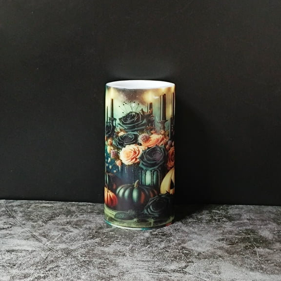 XINAOBAOLUO Halloween Decorations Candle Decor, Halloween Table Decoration Candle,Battery Operated LED Candlesfor Halloween Decor Indoor