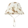 thumbnail image 2 of Penkiiy Cute Animal Print Baby Sun Hat - UPF 50+ Wide Brim Bucket Fishing Cap for Toddler Boys Girls Spring Summer, 2 of 4