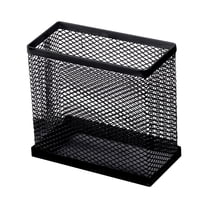 LAMIRO Pen Holder Pencil Holder Metal Desk Pen Holder Cup Pencil Holder for Desk Office Pen Pencil Organizer for Desk,Rectangle