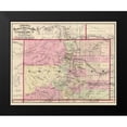 thumbnail image 2 of Cram 14x12 Black Modern Framed Museum Art Print Titled - Colorado - Cram 1875, 2 of 5