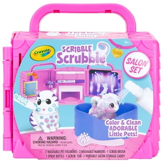 CURE キングデビル ソフビ 2体セット 脱皮前＆完全体 消しゴム肌色 未使用 Crayola Scribble Scrubbie Pets Dinosaur Glow Combo Pack, 7 Dino