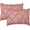 Dusty Rose, variant on Elegant Comfort Pinch Pleat 2-Piece Sham Set, Microfiber, Pleated Standard/Queen, Light Pink