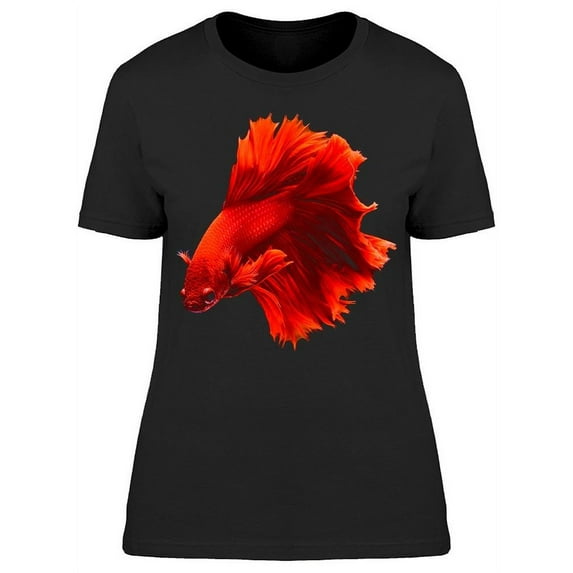 Red Halfmoon Betta Amazing T-Shirt Women -Image by Shutterstock, Female 3X-Large