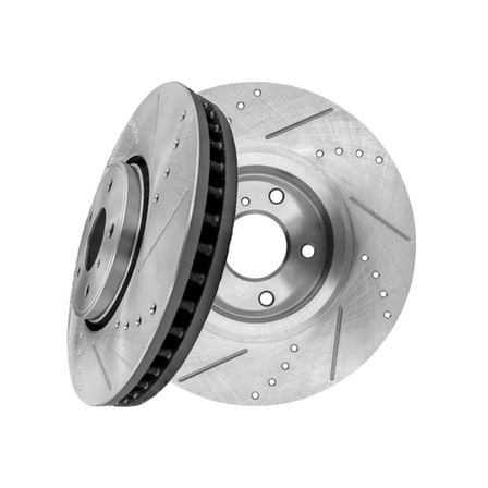 Front Drilled Slotted Brake Disc Rotors 319.6mm For 2005-2012 Infiniti FX35