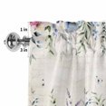 thumbnail image 4 of Gnomes Easter Rod Pocket Curtain Valance, Colorful Spring Floral Weeping Eggs Retro Art Farmhouse Window Valance for Living Room, Bedroom, Kitchen 54"W x 18"L, 4 of 9