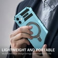 thumbnail image 6 of for iPhone 11 Case [Compatible with MagSafe] [Military-Grade Protection], Shockproof Protective Slim Invisible Kickstand Car Mount Magnetic Armor Cover For iPhone 11, Lightblue, 6 of 10