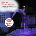 thumbnail image 5 of Alpine Corporation 106" Indoor/Outdoor Tower Christmas Tree with LED Lights and Star, White, 5 of 6
