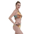 thumbnail image 2 of Kdxio Tropical Sunset Beach Scene for Womens High Waisted Bikini Top Sports Style Two Piece Bathing Suits, 2 of 5