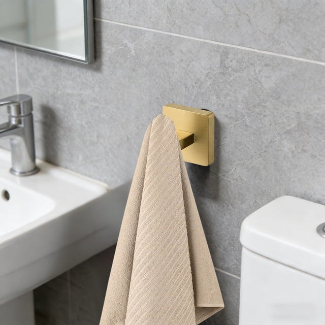 BotaniNest Heavy Duty Towel Hooks For Bathroom And Kitchen Rustproof Stainless Steel Wall Mounted Hanging Rack With Strong And Screws For Home Dorm