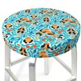 thumbnail image 3 of Pofeuu Lovely Sea Otters Print Round Bar Stool Covers - Super Soft and Washable Elastic Stool Cushion Slipcover Easy Clean Velvet-13 inch, 3 of 7