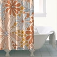 thumbnail image 4 of Waterproof Beautiful Colorful Floral Shower Curtain 72x72 Inch Boho Style Polyester Unique Shower Curtain for Bathroom Hotel Home Decor with 12 Plastic Hooks, 4 of 5