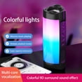 thumbnail image 4 of EGNMCR Portable Speaker With Colored Light Bluetooth Speaker Bluetooth 5.0 Also Compatible With TFCard, AUX Cable, USB Flash Drive, Gift, 4 of 6