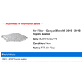 thumbnail image 2 of Air Filter - Compatible with 2005 - 2012 Toyota Avalon 2006 2007 2008 2009 2010 2011, 2 of 2
