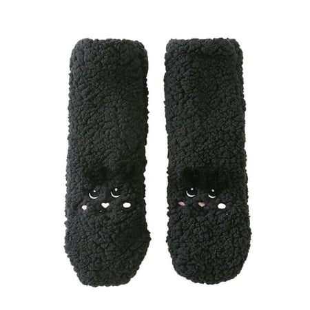 

Women s Autumn And Winter Cute Mid Tube Socks Thickened Warm Lamb Velvet Fashion Floor Socks Cute Christmas Stocking Set Fun Stocks