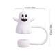 thumbnail image 3 of Tapas de pajita de Halloween con forma de calabaza fantasma, tapa de silicona con forma de calabaza fantasma, accesorios para pajitas reutilizables, accesorios para vasos, decoraciones de Halloween, c, 3 of 6