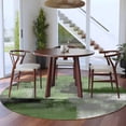 thumbnail image 4 of Green Ombre Round Area Rug 6 FT, Non Slip Bedroom Rugs, Farmhouse Abstract Mottled Texture Art Washable Soft Circular Carpet Non-Shedding Floor Mat for Kitchen Dining Room Home Office Kids Room, 4 of 8