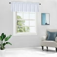 thumbnail image 7 of Curtain Valance Bathroom Waterproof Rod Pocket Waffle Weave White Valance Kitchen Curtains Valance for Bathroom Window Treatment Valance, 60"x15",White,One Panel, 7 of 7
