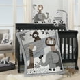 thumbnail image 3 of Lambs & Ivy Rangement/hamper Chevron Gris/blanc Jungle Urbaine, 3 of 3