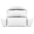 thumbnail image 6 of LeisureMod 2-Person Egg-Swing Chair Cushion in Oxford Fabric with Cotton Filling Quick-Drying Removable Cover for Modern Home, Patio, Garden in White, 6 of 6