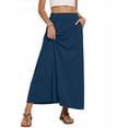 thumbnail image 3 of Fantaslook Long Skirts for women Boho Casual Maxi Skirt Trendy Elastic Waist Flowy Skirts with Pockets, 3 of 8