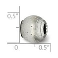 thumbnail image 2 of Fancy Bead White Sterling Silver 10.91 mm 10.00 Reflections Grey Laser Cut Bead, 2 of 2