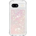 thumbnail image 2 of MYKOMI Glitter Case for Google Pixel 9A, Cute Bling Sparkly Flowing Liquid Quicksand Cover for Women Shockproof Protective Case Silicone Bumper Thin Cover for Google Pixel 9A, 2 of 7