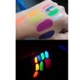 thumbnail image 4 of simhoa Face Paint Professional Cosmetics Fluorescence Based Face Paint Stage Face Color yellow, 4 of 8