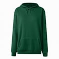 thumbnail image 4 of Towmus Hoodies for Women Casual Long Sleeve Ladies Tops Fleece Hooded Sweatshirts Oversized Pullover with Pocket, 4 of 4