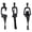 Black, variant on NCQ Resin Reading Sculpture Gold Decor Sitting Thinker Statue Abstract Sculptures, Bookshelf Decor Accents Resin Gold Figurines for Home Office Living Room Shelf Desktop Decor (BCD)