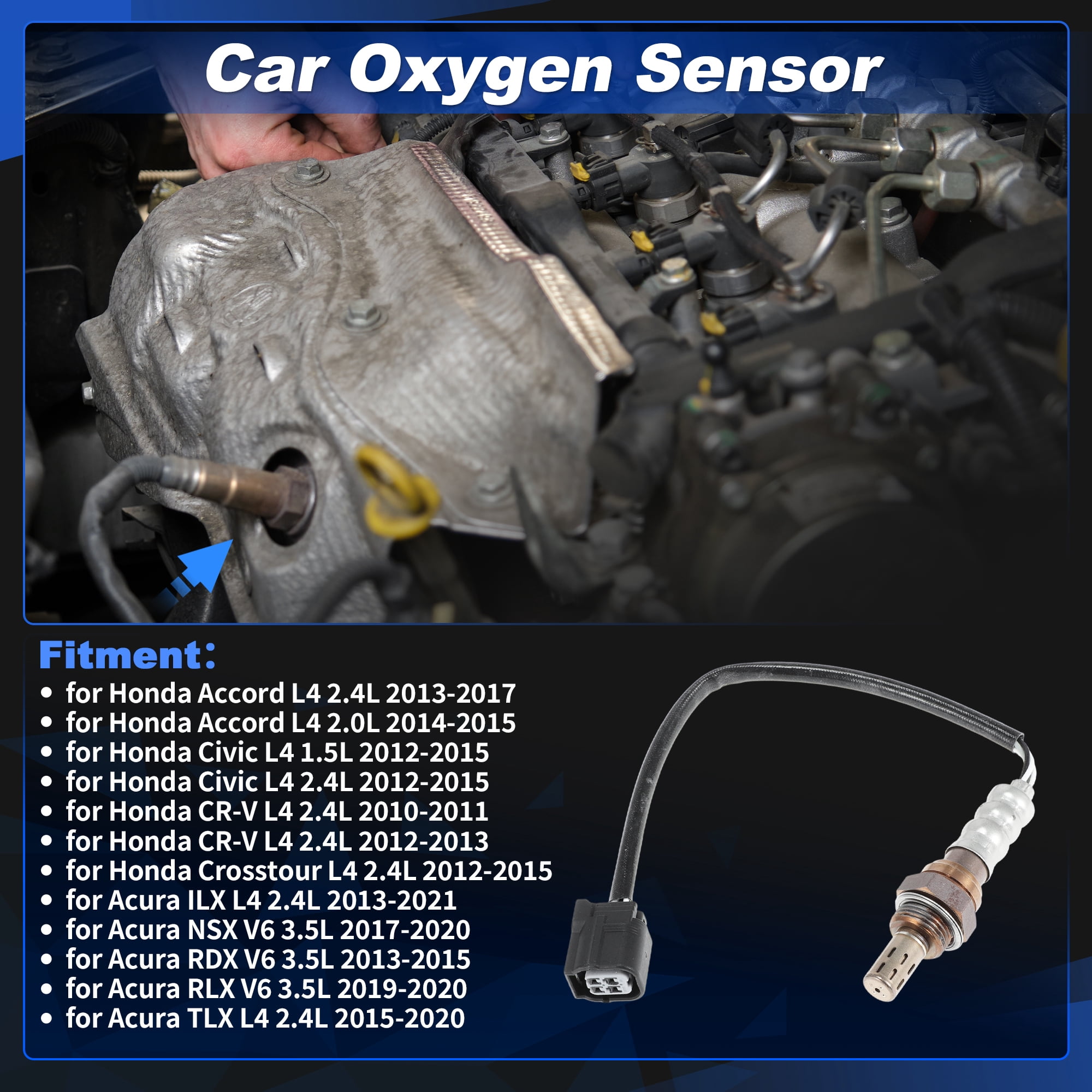 Unique Bargains Downstream Oxygen Sensor for Honda Accord and Civic