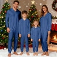 thumbnail image 2 of KANG Family Matching Hooded Zip Up clothes Sleepwear For Parents And Kids Festive Holiday Outfits Cozy Loungewear, 2 of 7