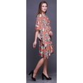thumbnail image 3 of Bimba Robe de Plage Courte Kaftan Bikini Sortie de Plage Midi pour Femmes -TG-3X, 3 of 5