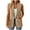 Khaki, variant on Diufon Plus Size Suit Vest for Women Lapel Button Sleeveless Tops Solid Color Jackets with Pockets