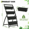 thumbnail image 4 of Vertical Garden Planter 4 Tier Raised Garden Bed Outdoor Standing Garden Planter Box with Removable Tray for Patio Balcony Porch, 4 of 7