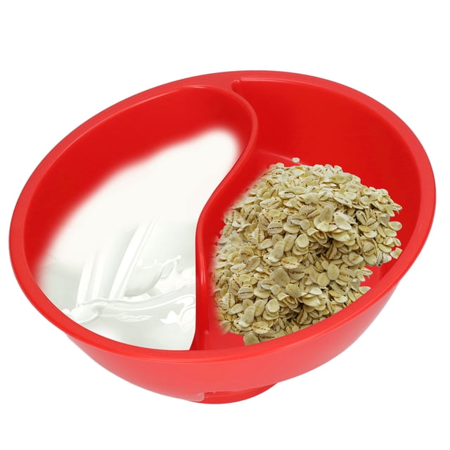 Cereal Divided Bowl, Multipurpose Cereal Separated Bowl Stackable Separated Snack Bowl For Ice Cream Yogurt Berries French Fries