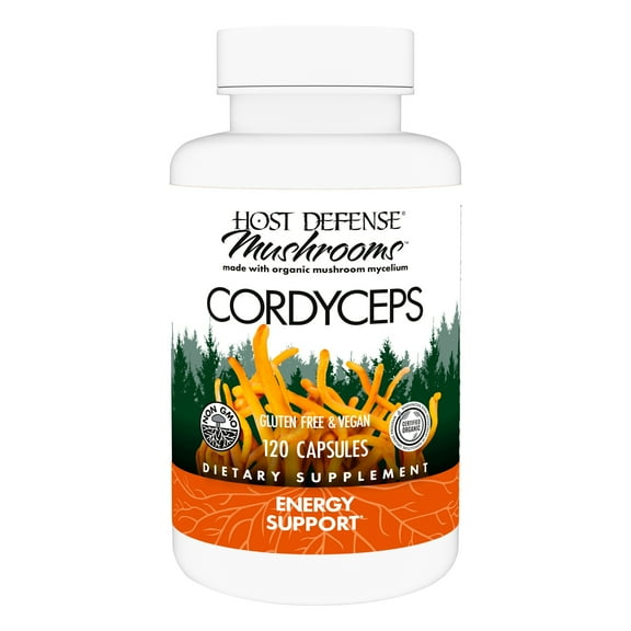 Host Defense Cordyceps Capsules - 120 Capsules (60 Servings)