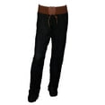 thumbnail image 1 of eVogues Plus size Crinkled Chiffon Pants Black, 1 of 4