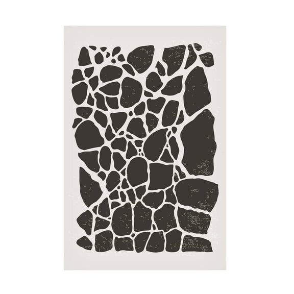 Trademark Fine Art jay stanley  Geometric Rocky Pattern Canvas Wall Art