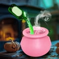 thumbnail image 2 of Halloween Cauldron with Handle Halloween Mini Witch Cauldron Kettles Multi-purposed Small Plastic Cauldron Candy Holder for Party Favors, 8pcs, 2 of 5
