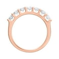 thumbnail image 2 of 1 Carat 7-Stone Diamond Wedding Band Ring in 14K Rose Gold (Ring Size 9.75) (SI1-SI2 Clarity), 2 of 4