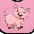thumbnail image 4 of Inktastic Cute Pig Boys or Girls Baby Bib, 4 of 4