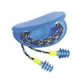 thumbnail image 2 of Fusion 27 dB Corded Multiple-Use Earplugs - Blue/White, Regular (100-Pair/Box), 2 of 4